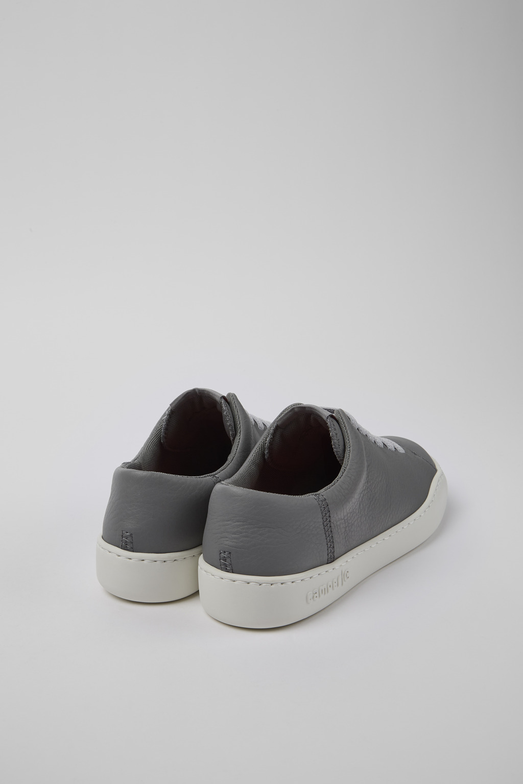 Peu Touring Gray Leather Sneaker for Women - Image 3