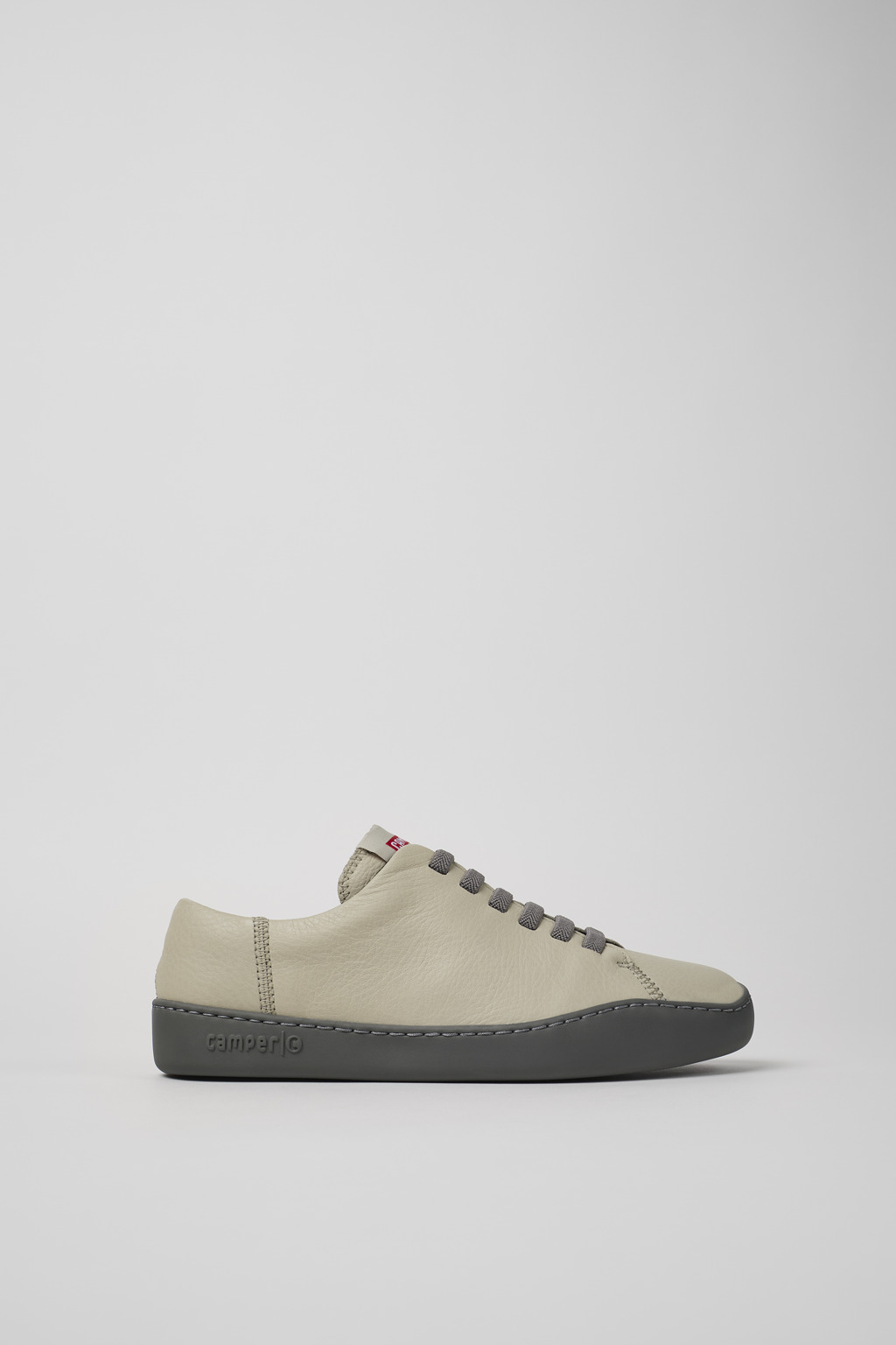 Peu Touring Gray leather sneakers for women - Image 2