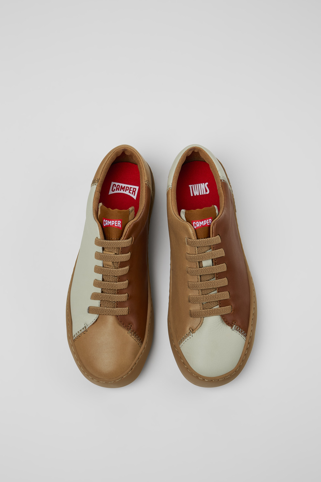 Twins Multicolored leather sneakers for women - Image 4