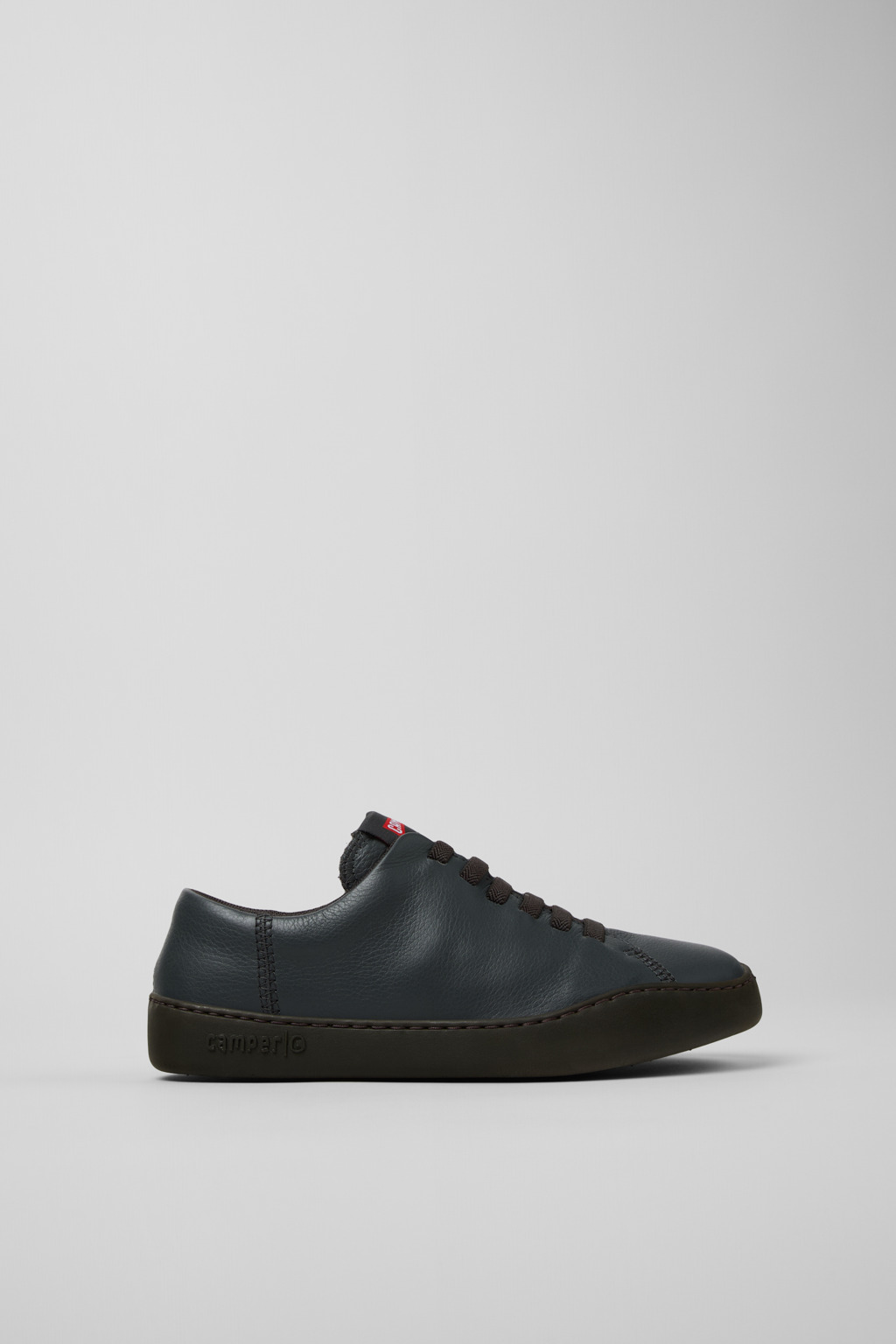 Peu Touring Gray Leather Sneakers for Women. - Image 2