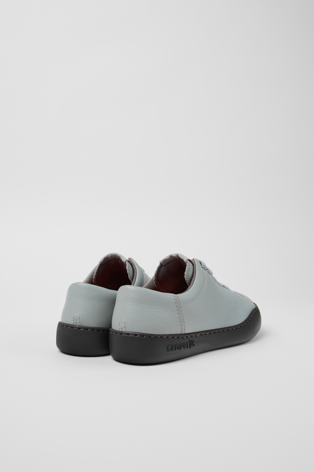 Peu Touring Gray Leather Sneaker for Women. - Image 3