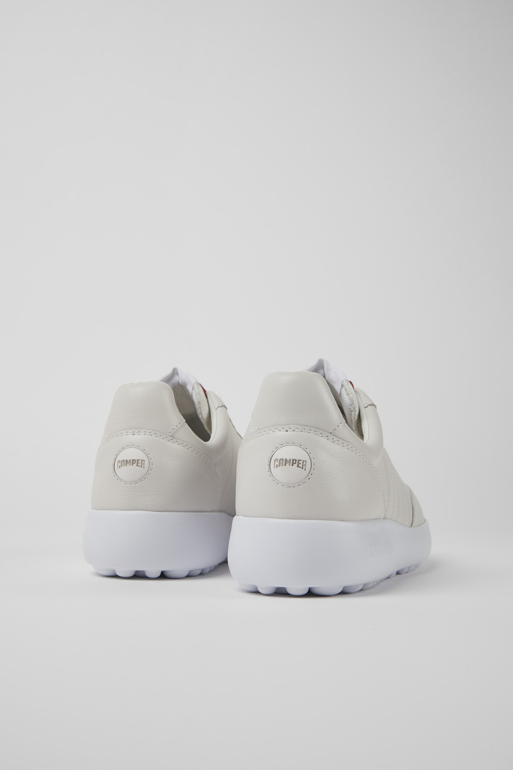 Pelotas XLF White Leather and Textile Sneakers for Women. - Image 3