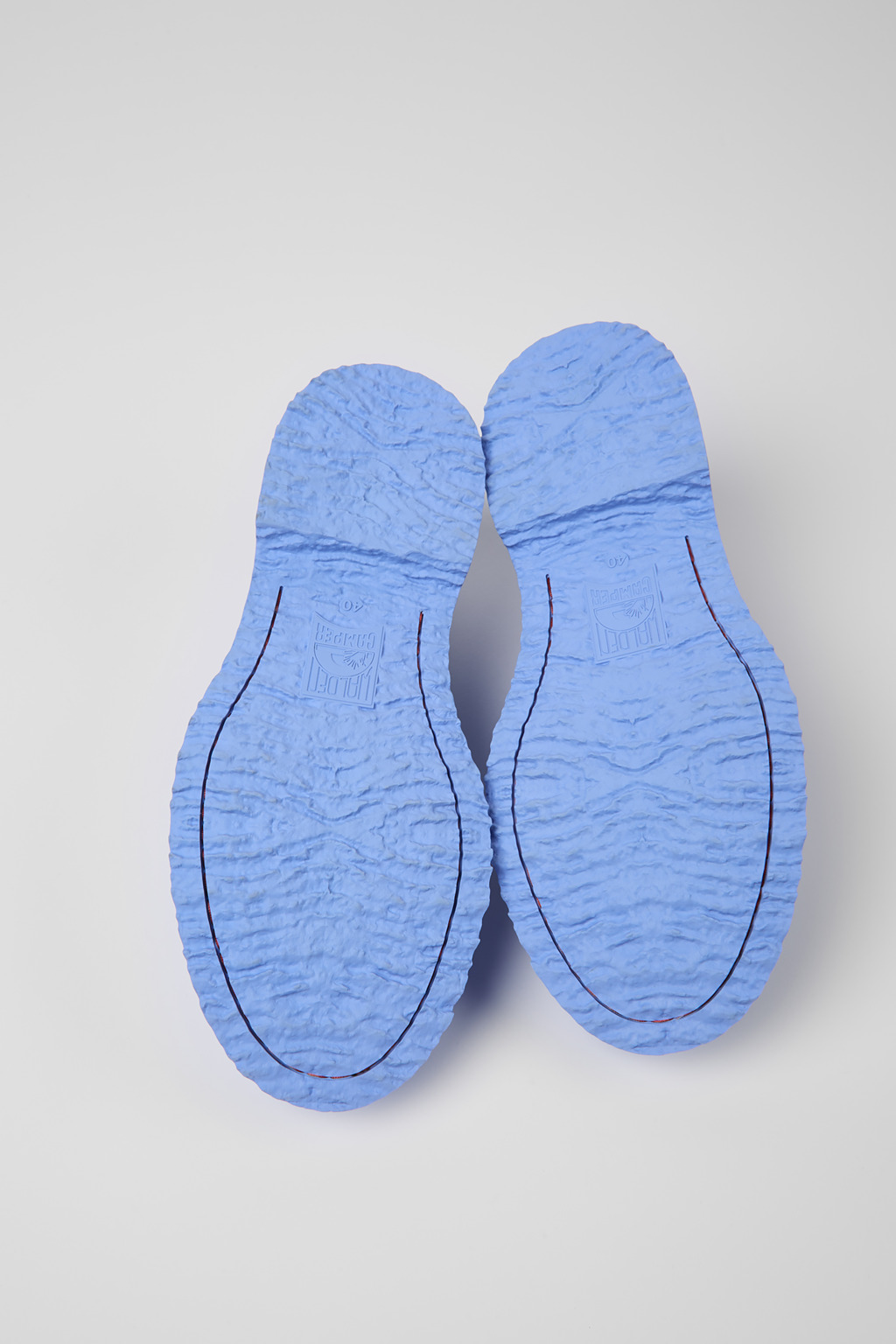 Walden Blue leather loafers for women - Image 5