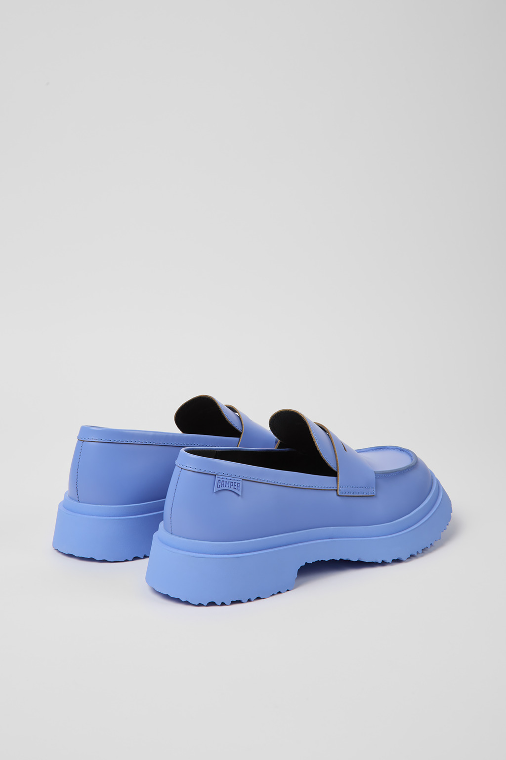 Walden Blue leather loafers for women - Image 3