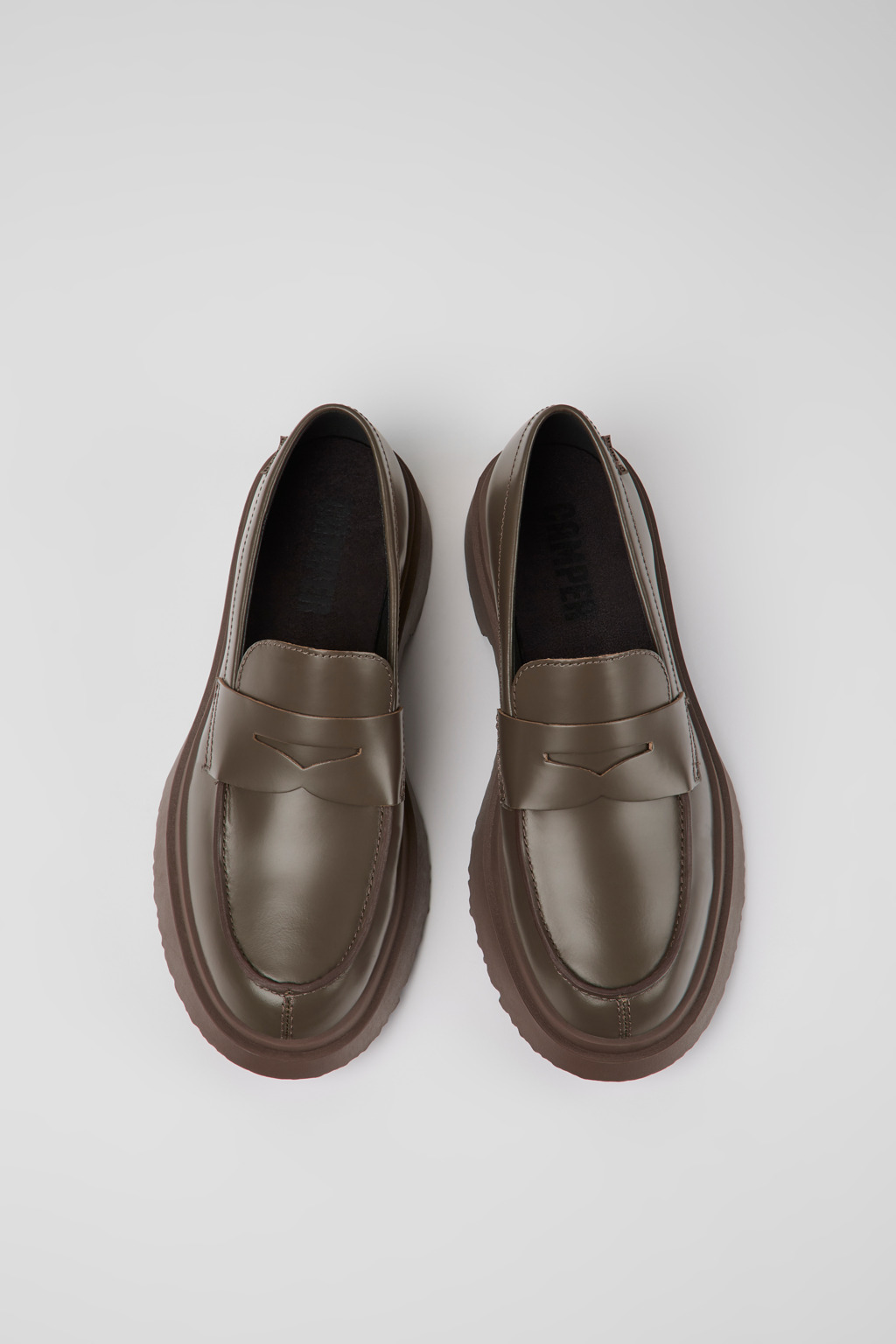 Walden Brown leather loafers for women - Image 4