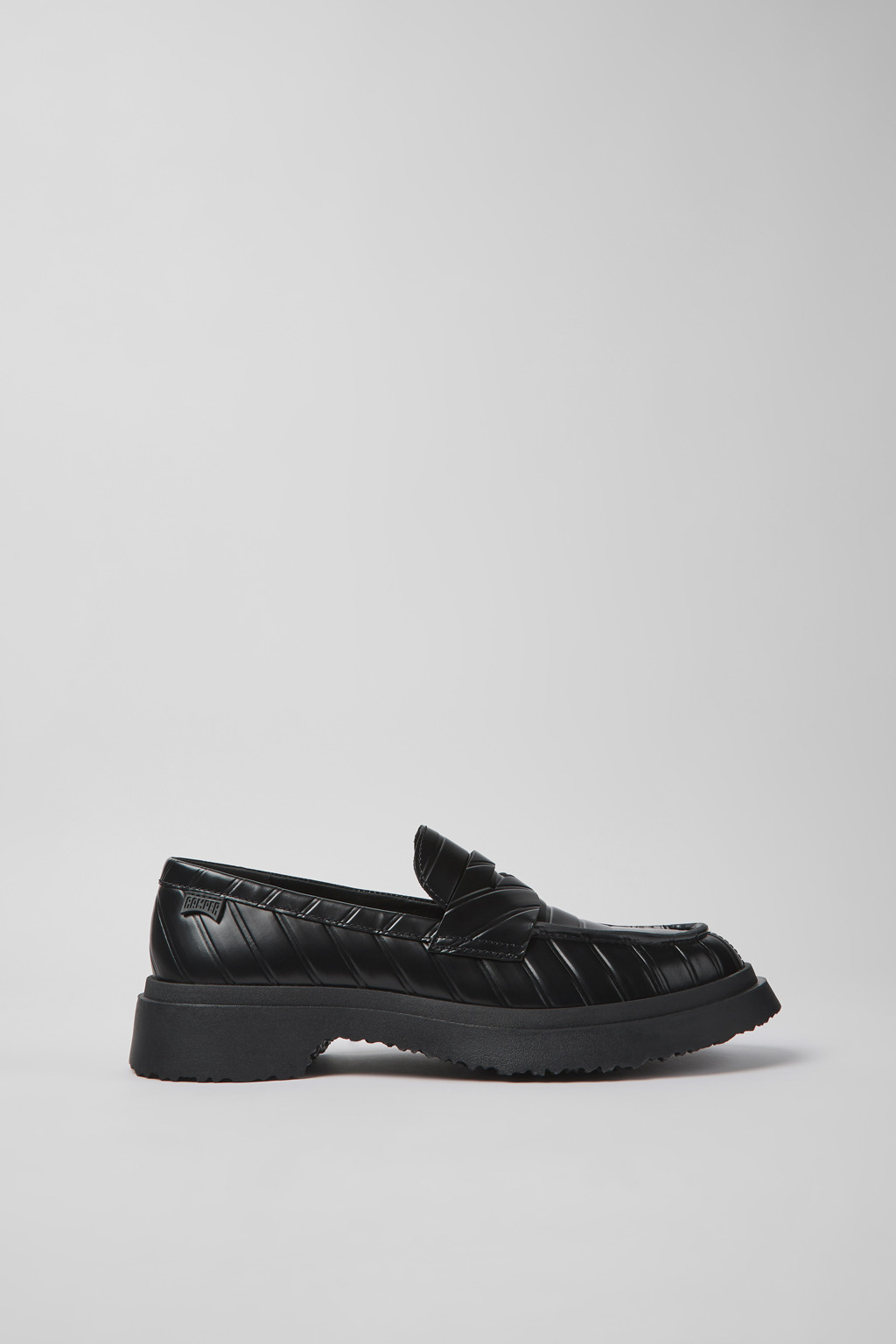 Twins Black leather loafers for women - Image 2