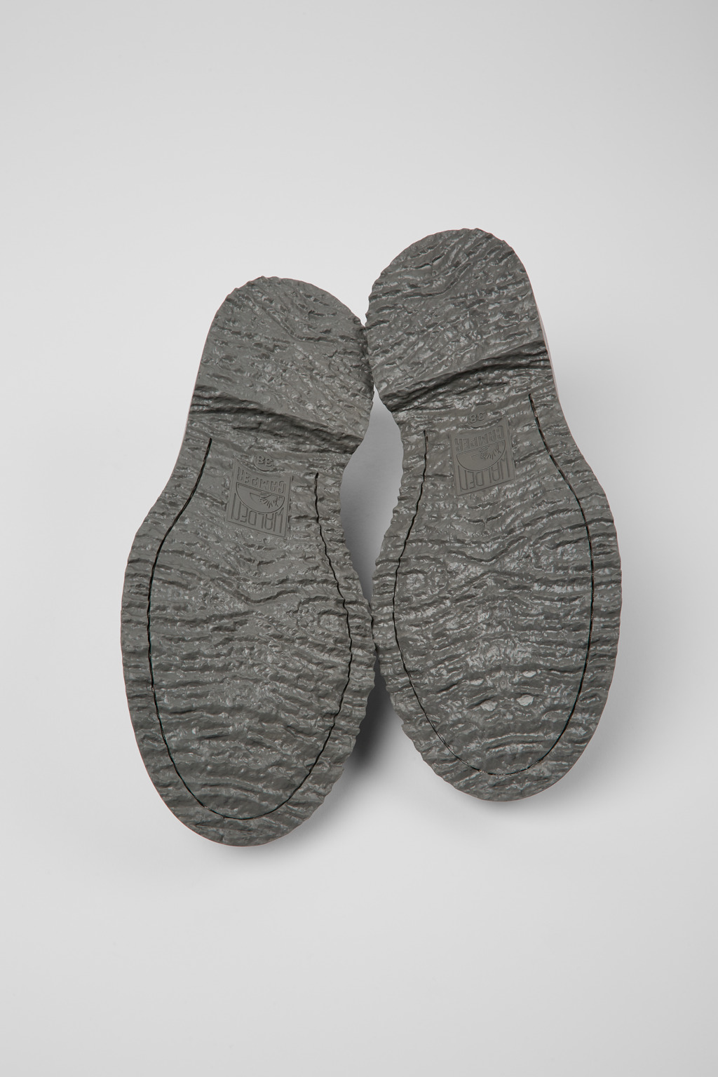 Twins Gray leather loafers for women - Image 5