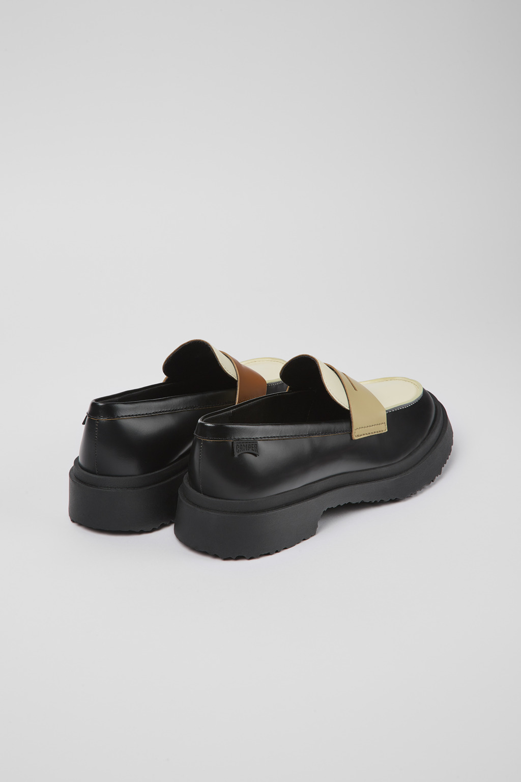 Twins Multicolored leather loafers for women - Image 3