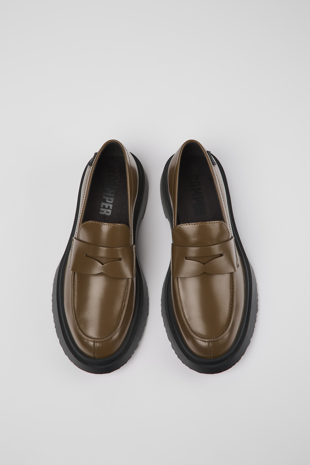 Walden Brown leather loafers for women - Image 3