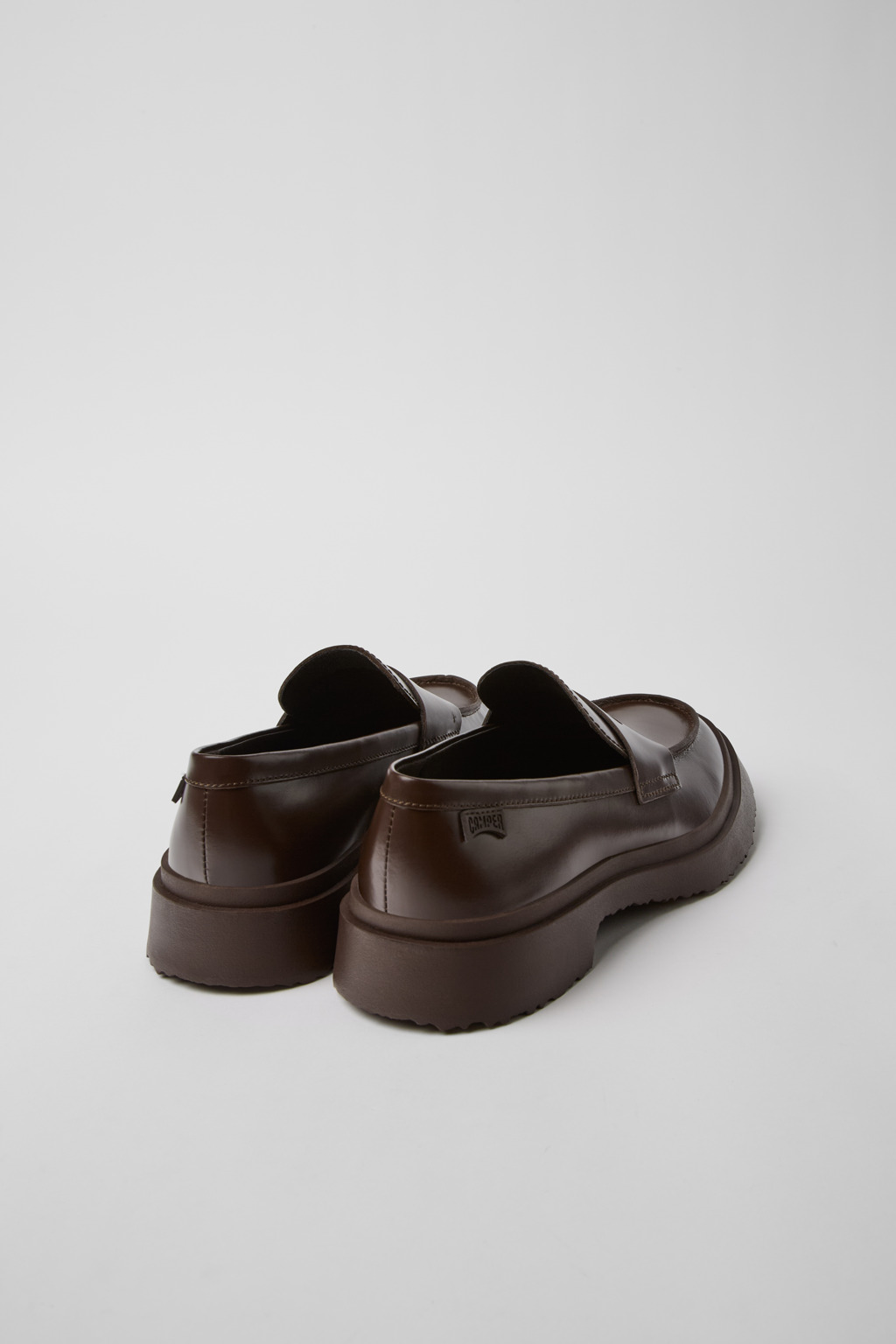 Walden Brown leather loafers for women - Image 3
