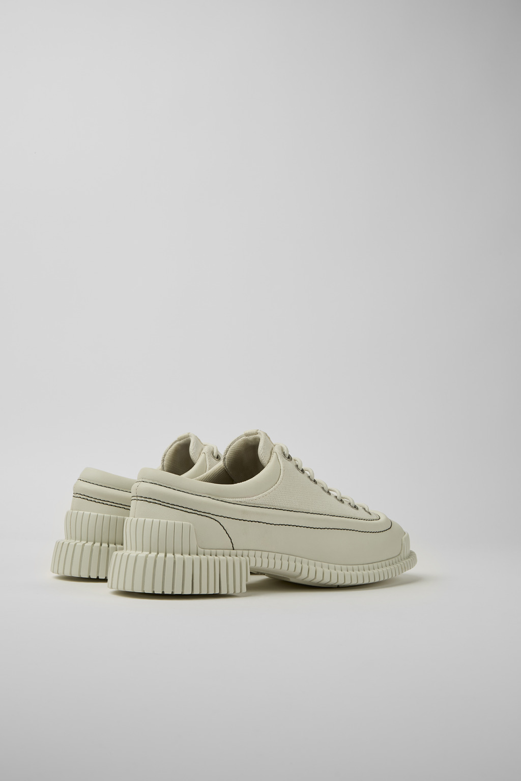 Pix White lace up shoes - Image 3