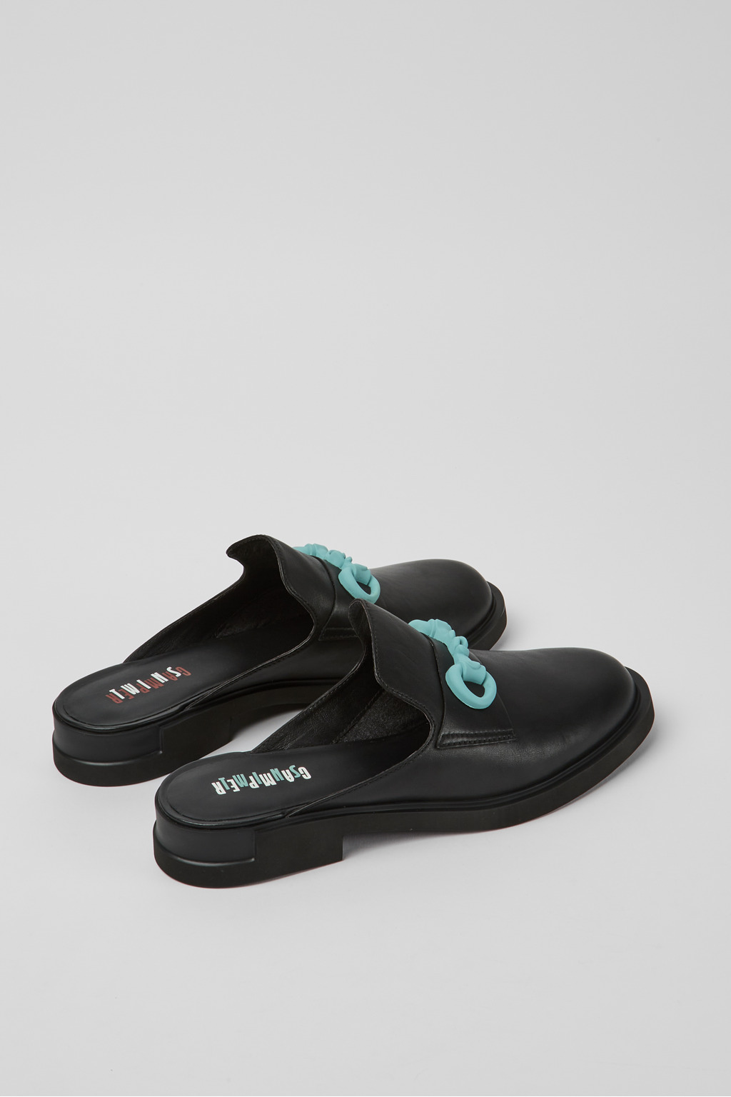 Twins Semiopen black leather shoes - Image 3