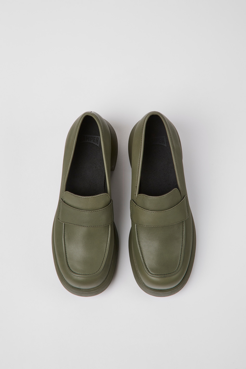 Thelma Green leather shoes for women - Image 4