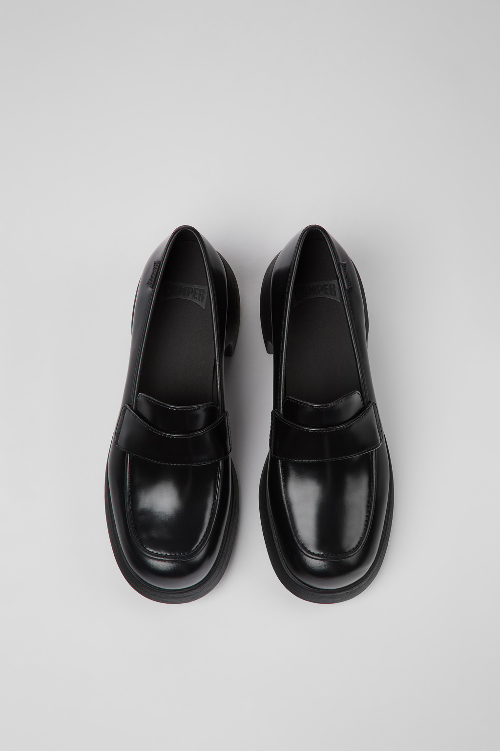 Thelma Black leather shoes for women - Image 4