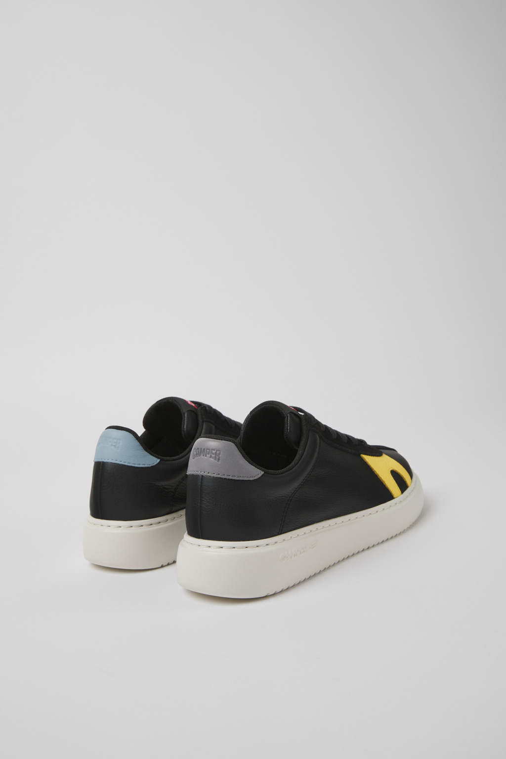 Twins Black leather and nubuck sneakers for women - Image 3