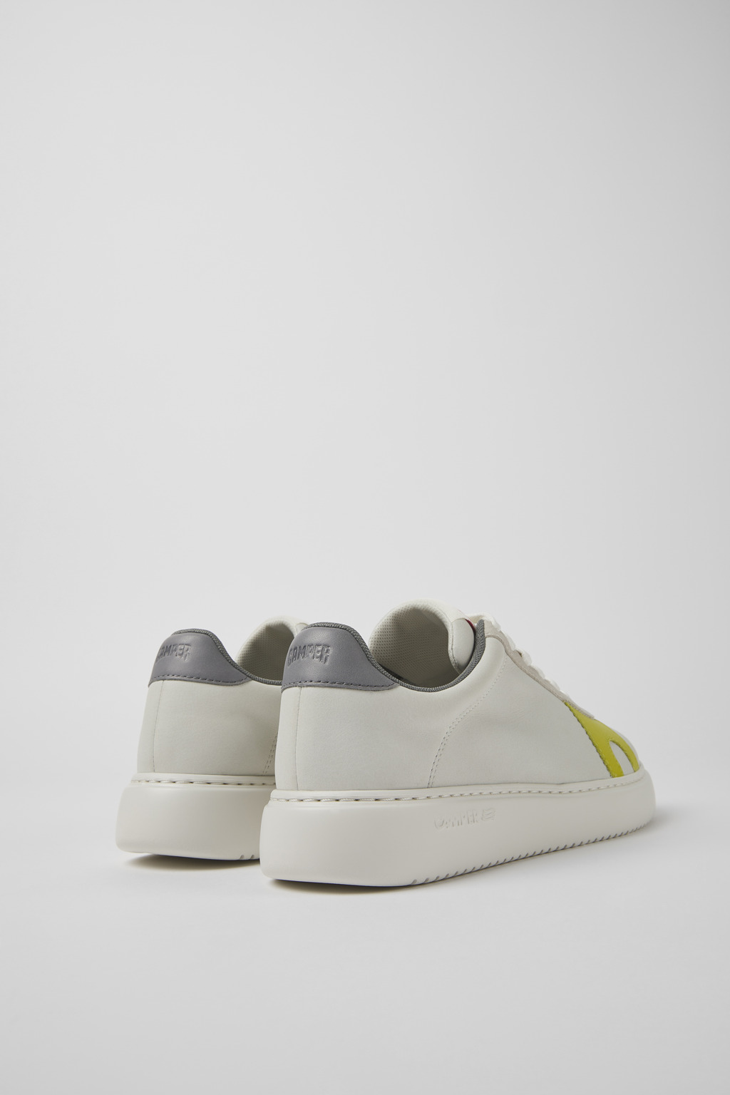 Runner K21 White non-dyed leather and nubuck sneakers for women - Image 3