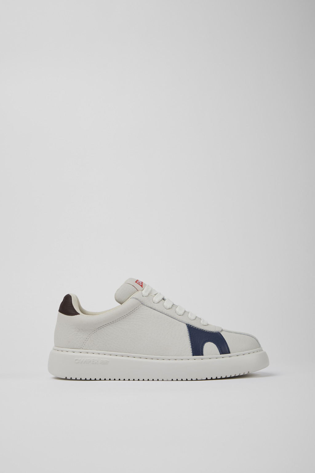 Twins White non-dyed leather sneakers for women - Image 2