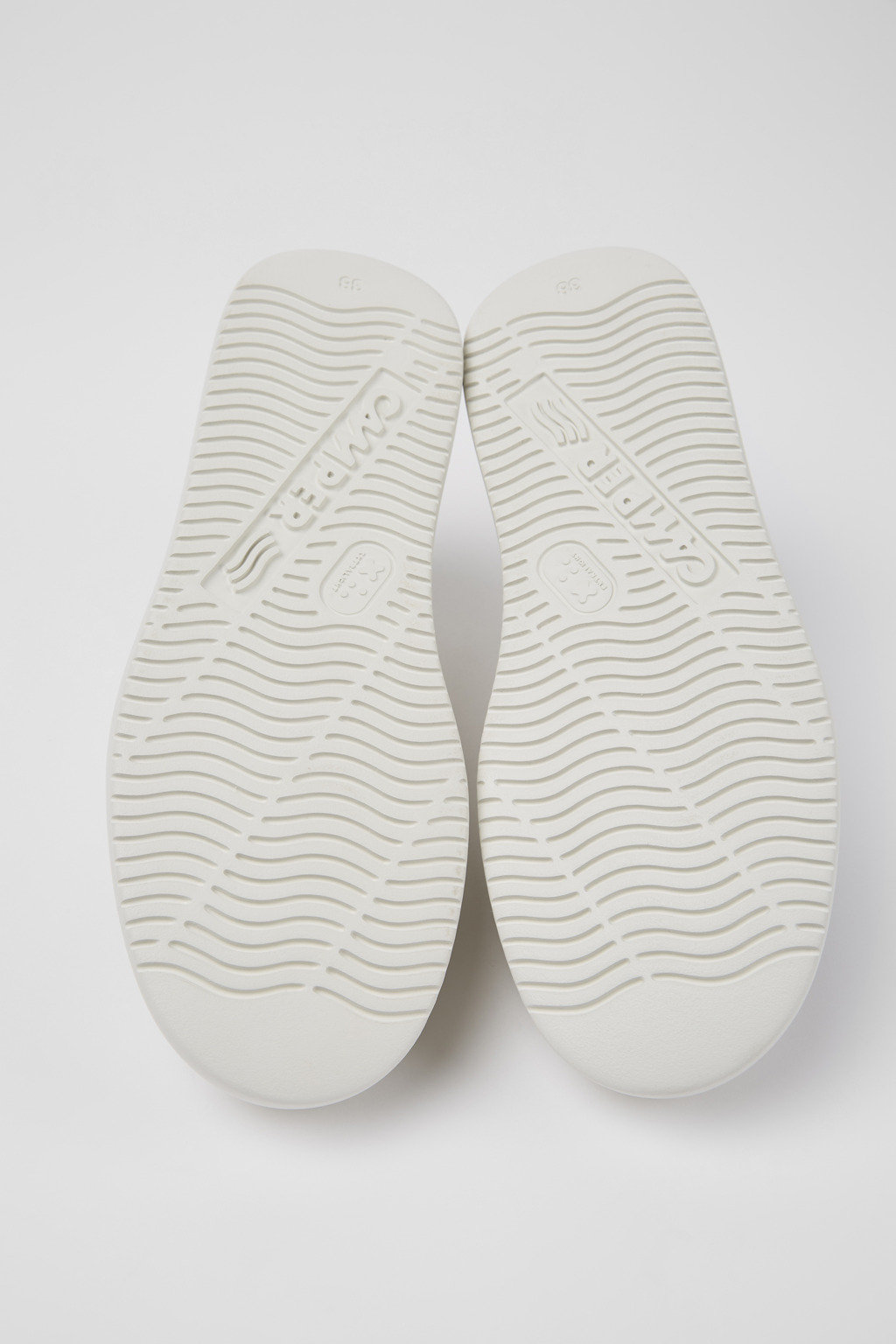 Twins White non-dyed leather sneakers for women - Image 5