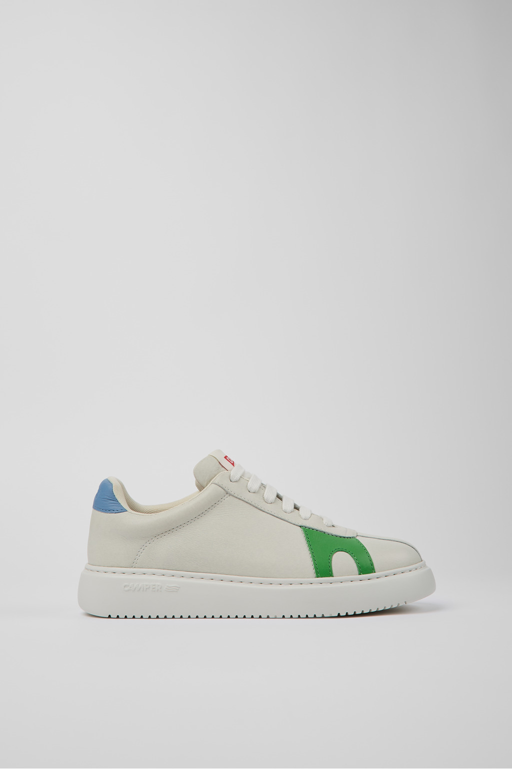 Twins White Leather Sneaker for Women - Image 2