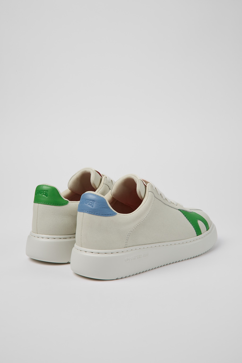 Twins White Leather Sneaker for Women - Image 3