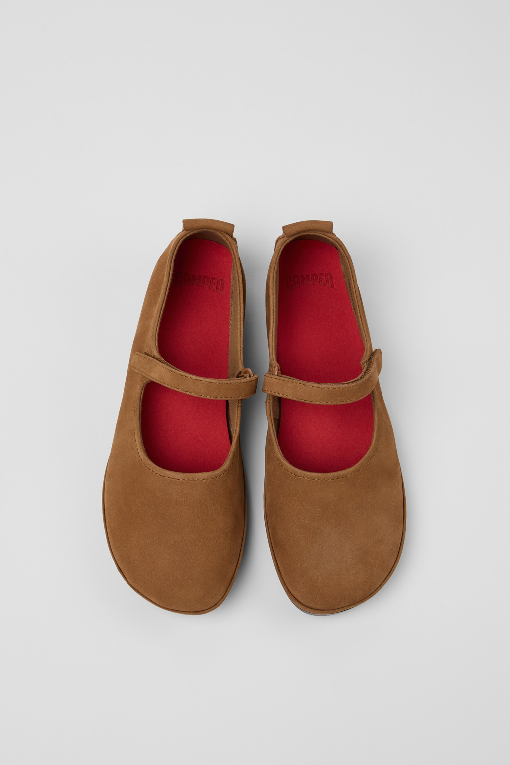 Right Nina Brown Nubuck Shoes for Women. - Image 4