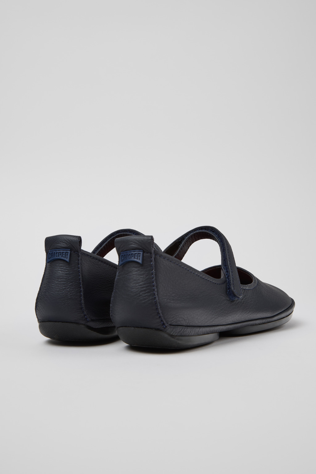 Right Blue Leather Women's Shoes. - Image 3