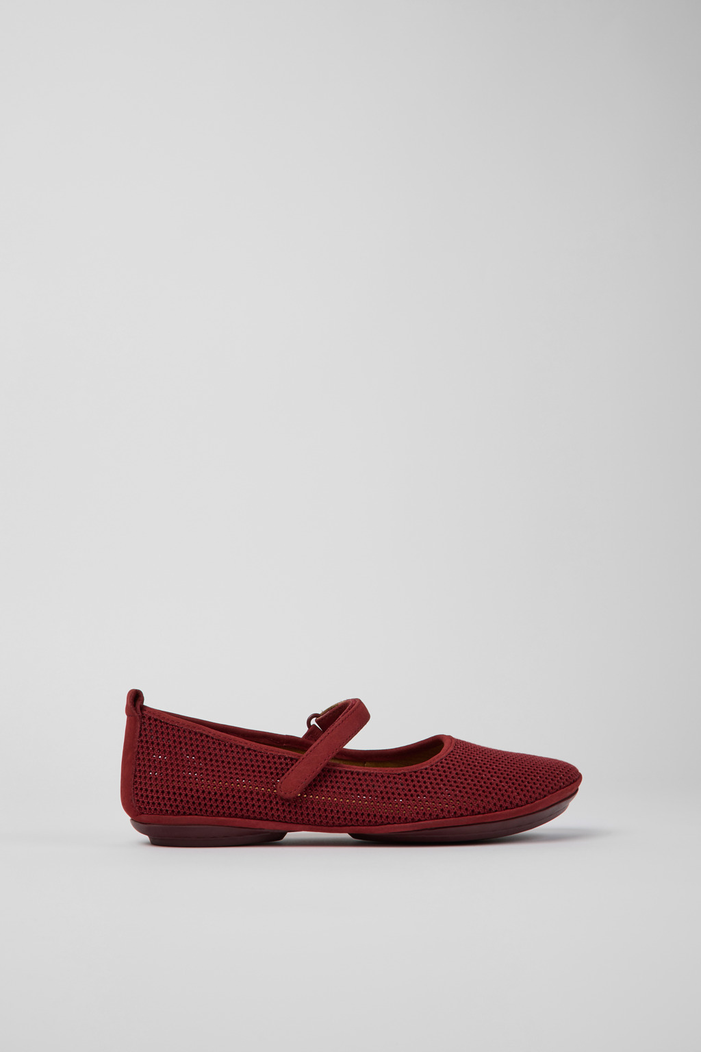 Right TENCEL® Burgundy TENCEL® Lyocell and nubuck shoes for women - Image 2