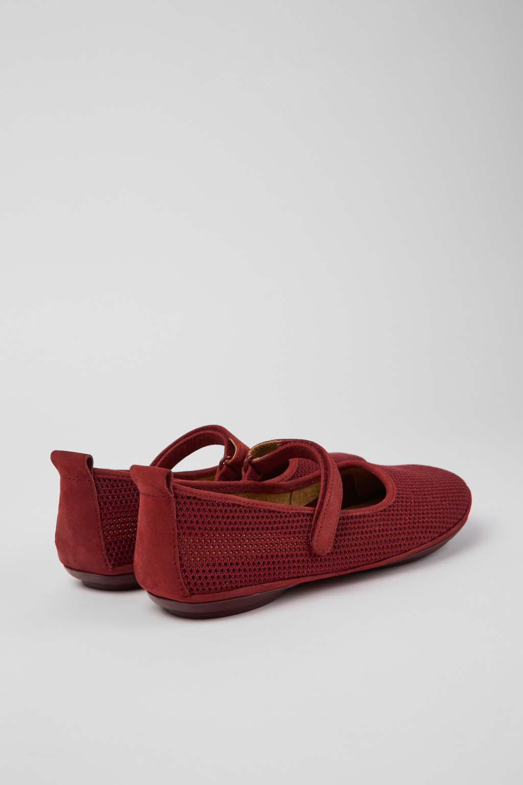 Right TENCEL® Burgundy TENCEL® Lyocell and nubuck shoes for women - Image 3