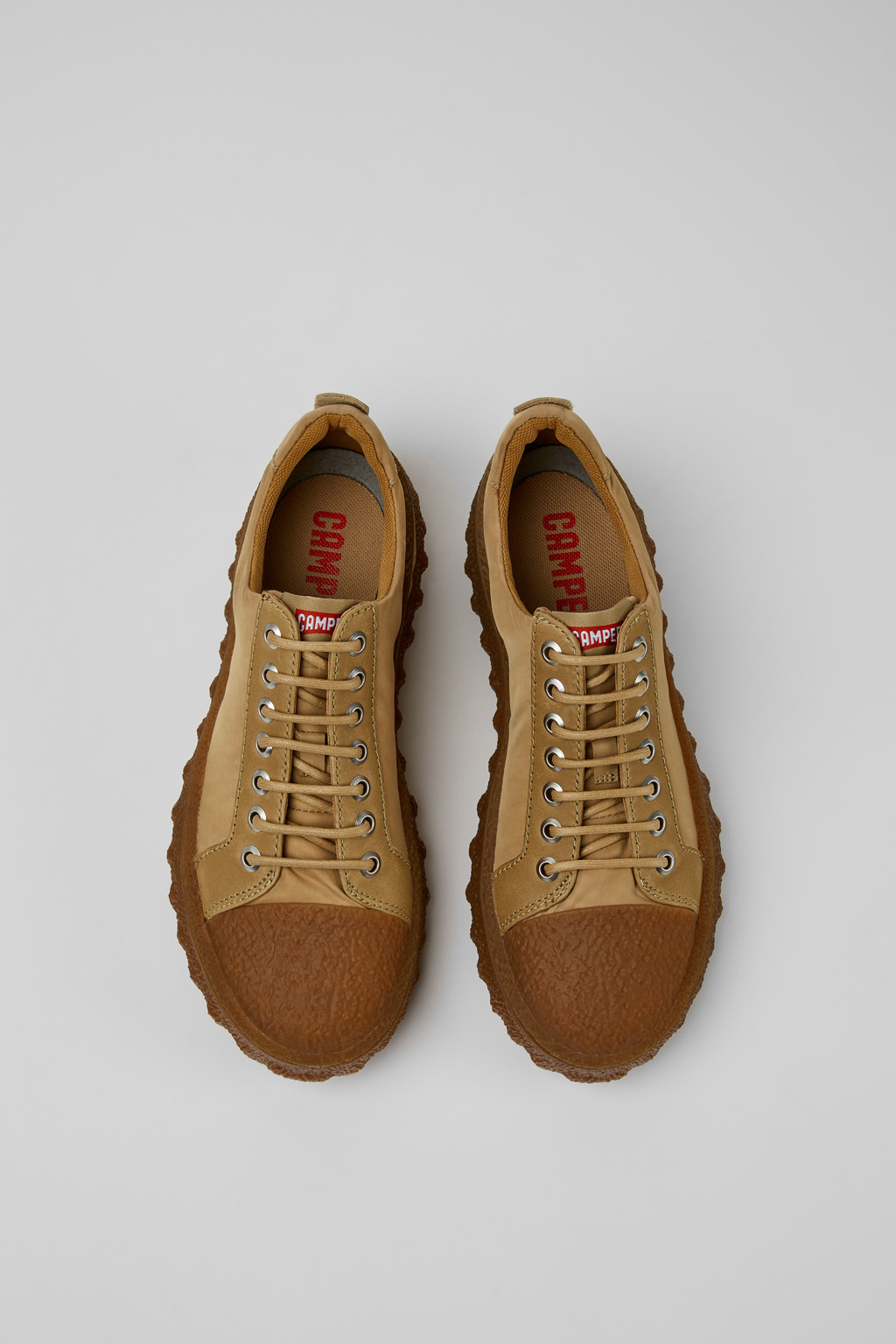 Ground MICHELIN Beige textile and leather shoes for women - Image 4