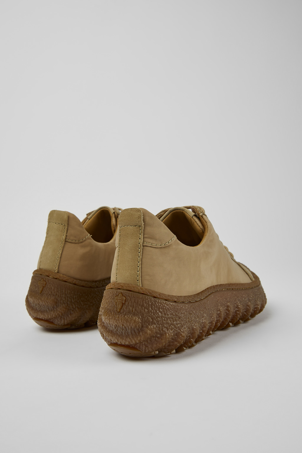 Ground MICHELIN Beige textile and leather shoes for women - Image 3