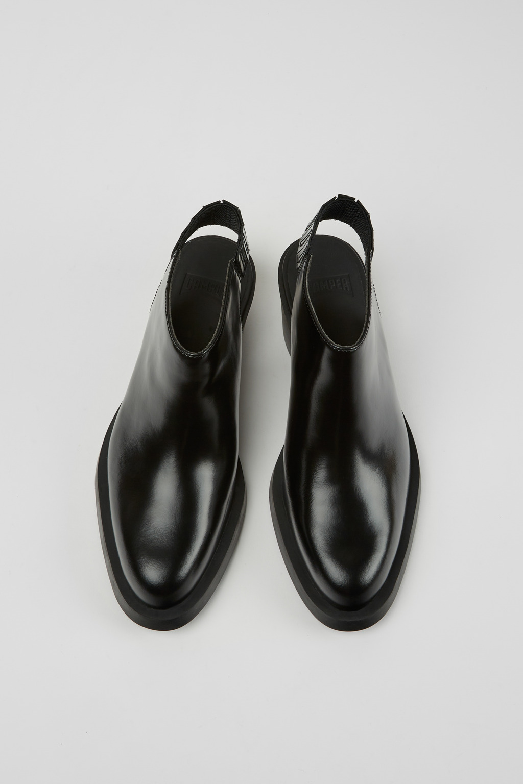 Bonnie Black leather heels for women - Image 4