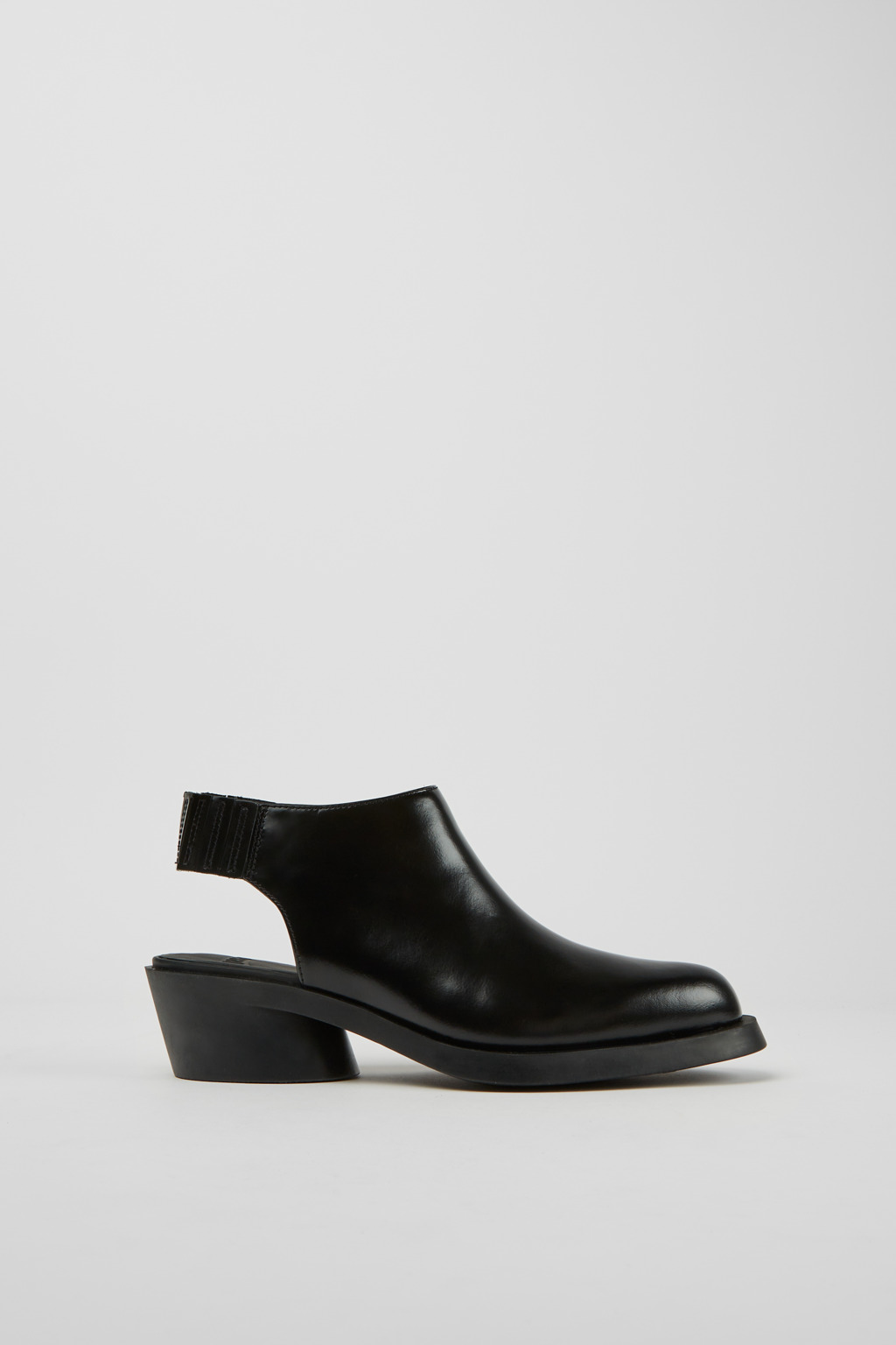 Bonnie Black leather heels for women - Image 2