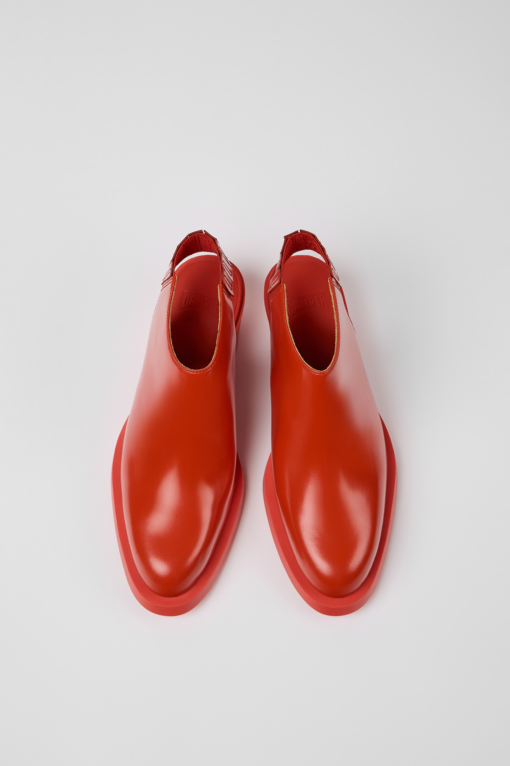 Bonnie Red leather heels for women - Image 4