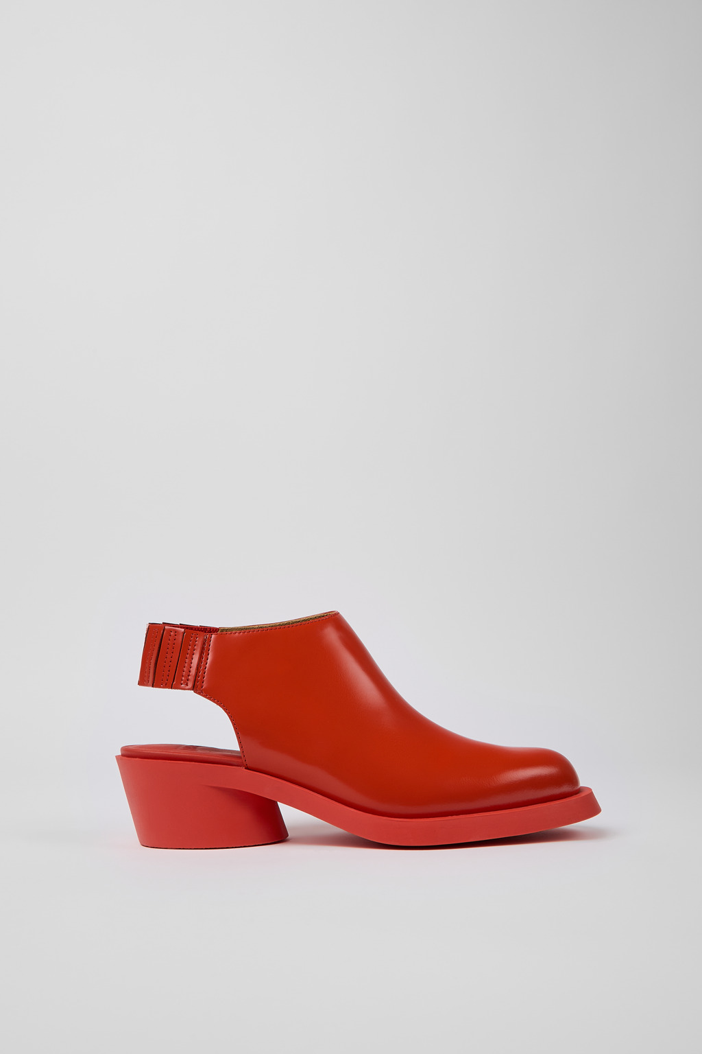 Bonnie Red leather heels for women - Image 2