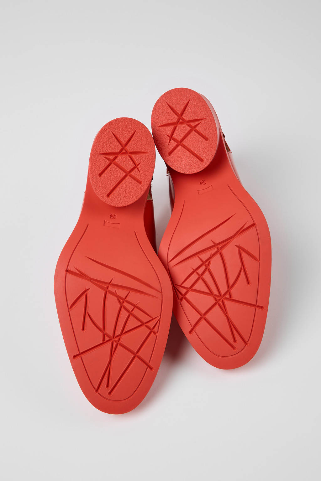 Bonnie Red leather heels for women - Image 5