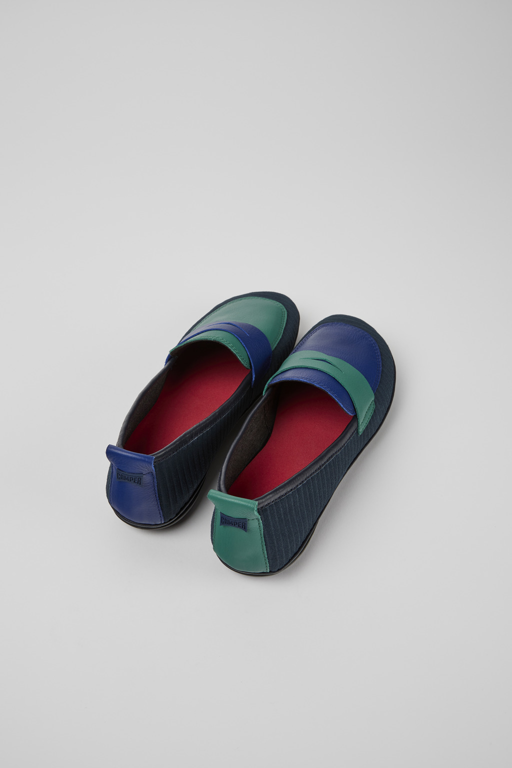 Twins Blue and green recycled leather shoes for women - Image 3