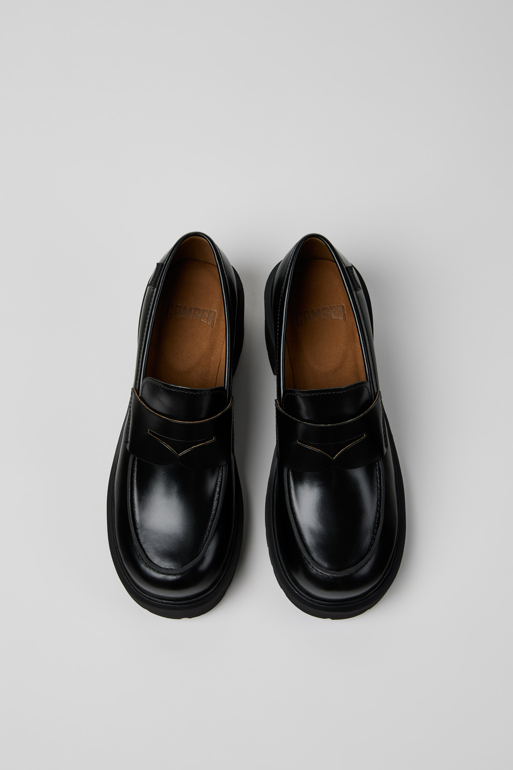 Milah Black Leather Moccasins for Women. - Image 4