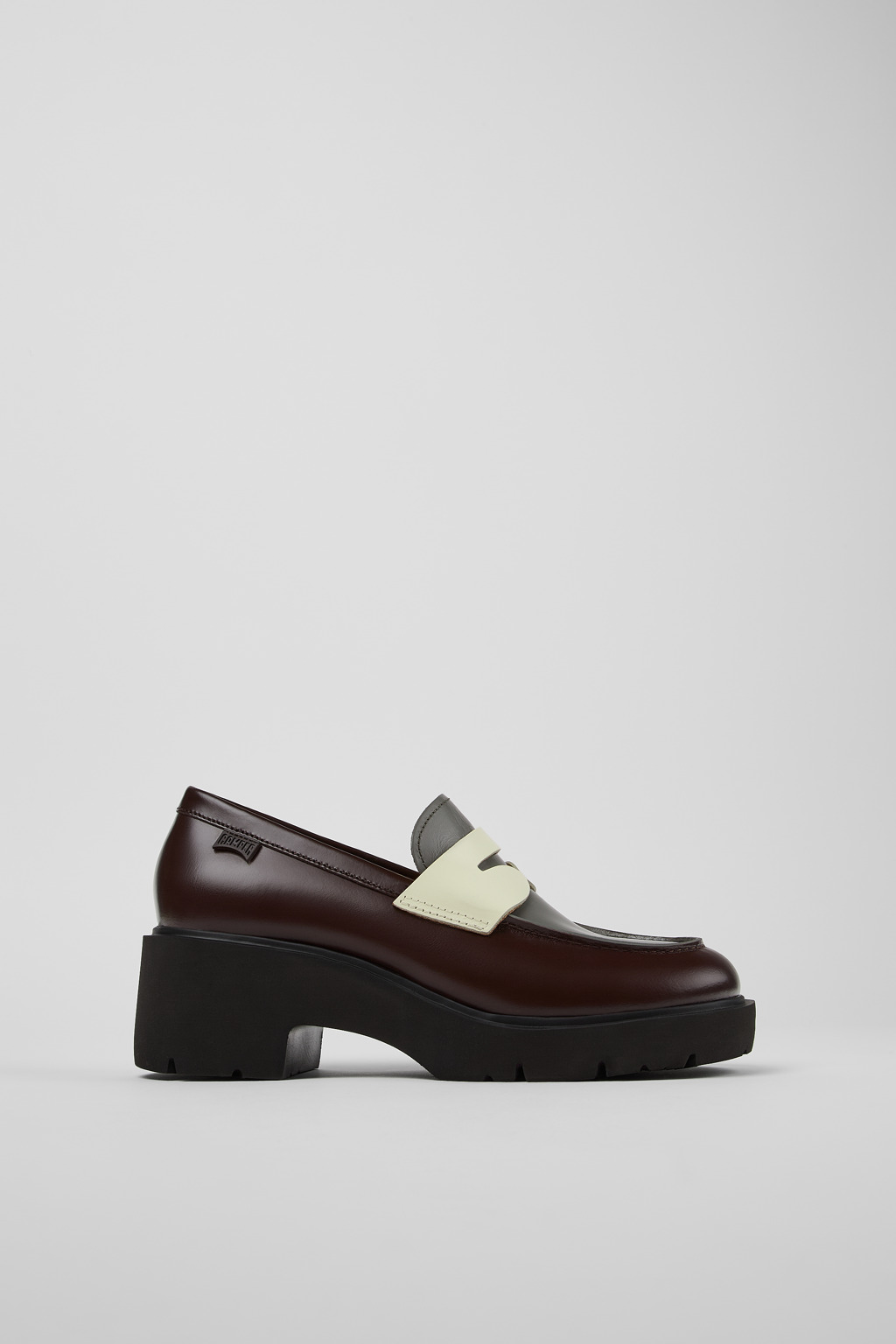 Twins Multicolored leather loafers for women - Image 2