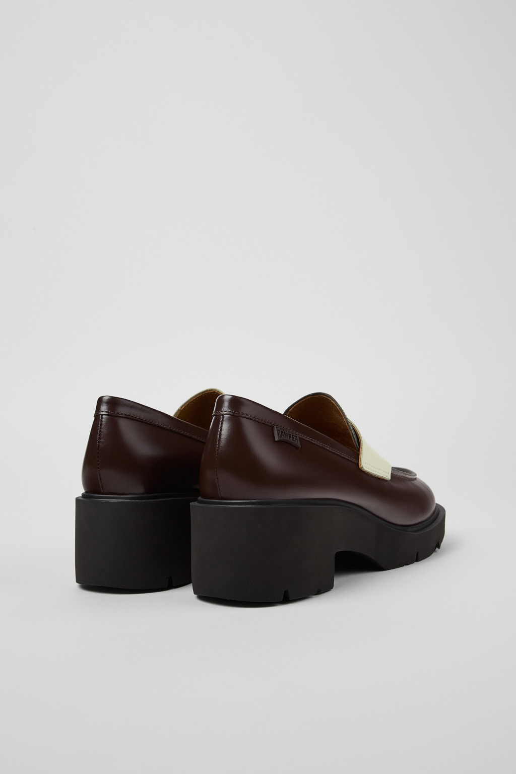Twins Multicolored leather loafers for women - Image 3