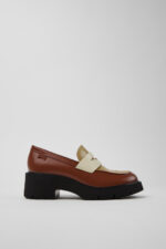 Twins Multicolor Leather Moccasin/Ballerina for Women.