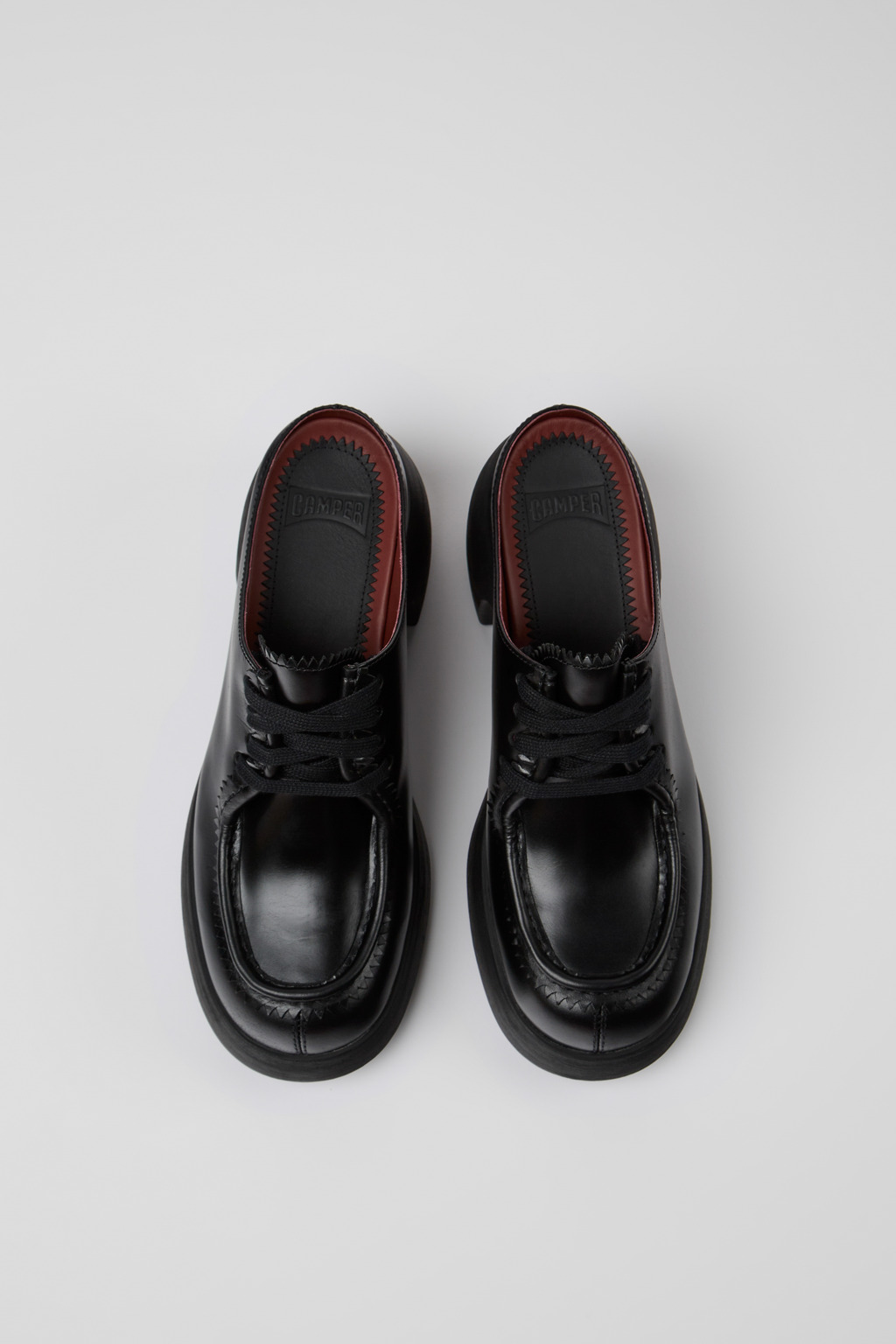 Thelma Black leather mules for women - Image 4
