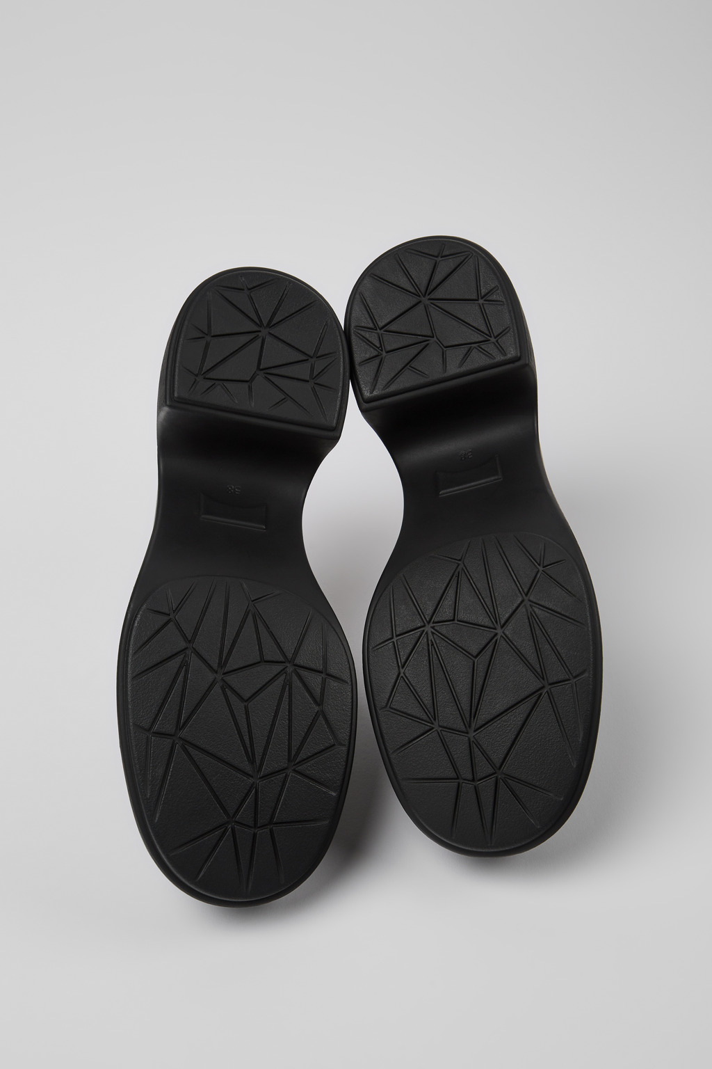 Thelma Black leather mules for women - Image 5