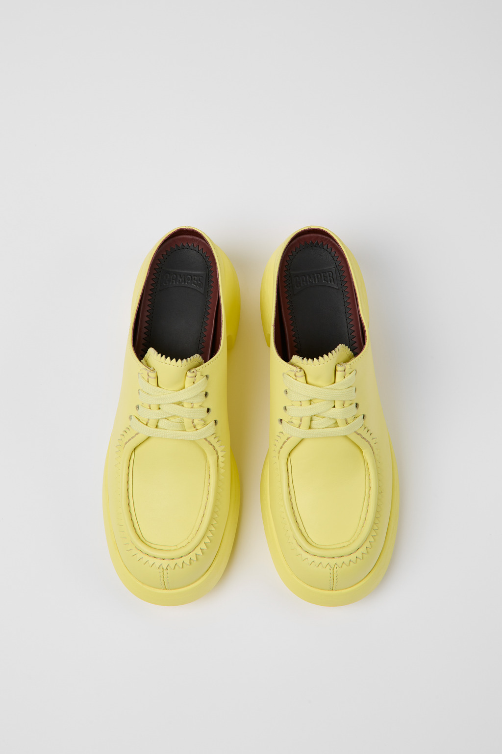 Thelma Yellow leather mules for women - Image 4