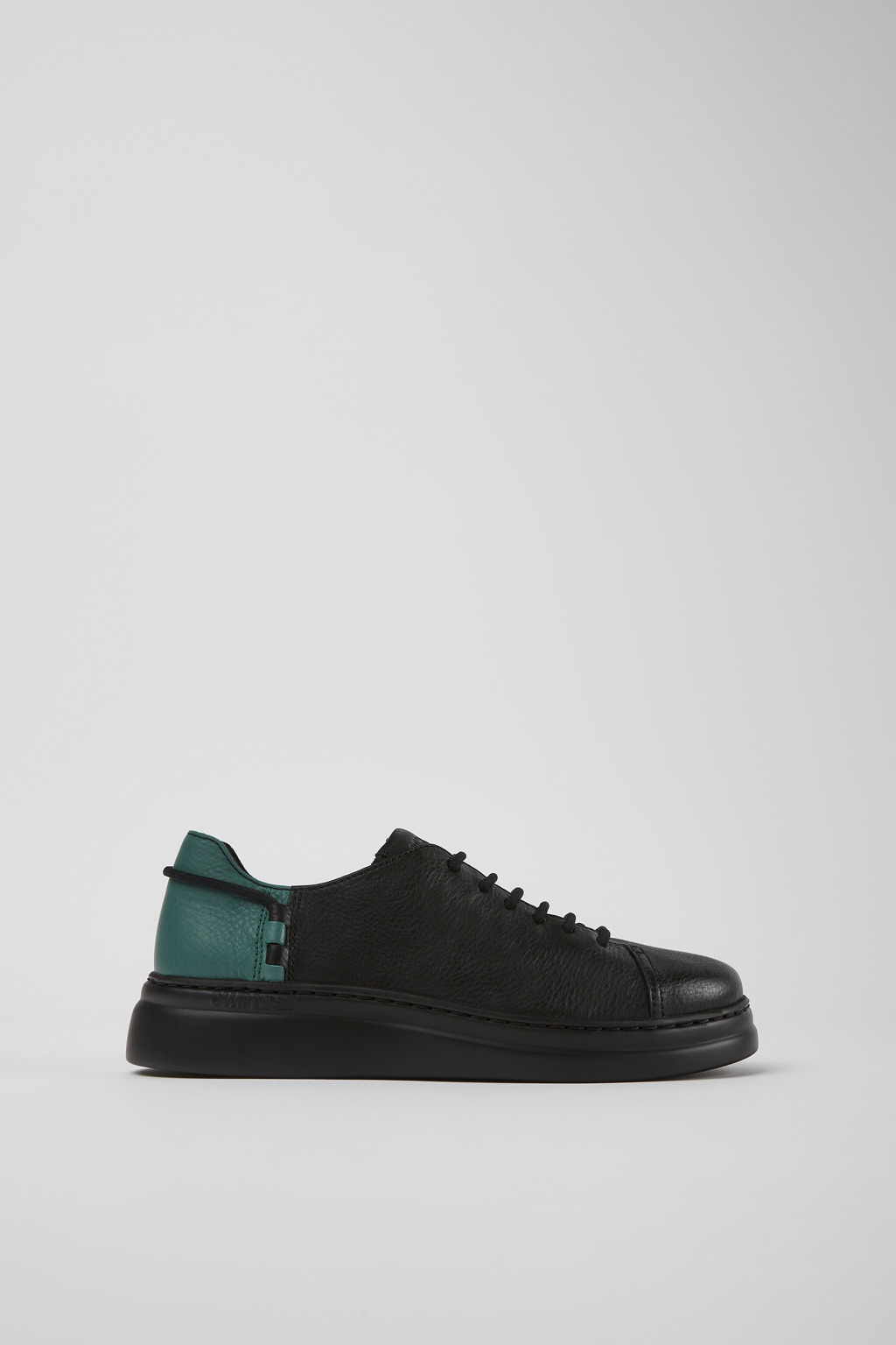 Twins Black leather sneakers for women - Image 2
