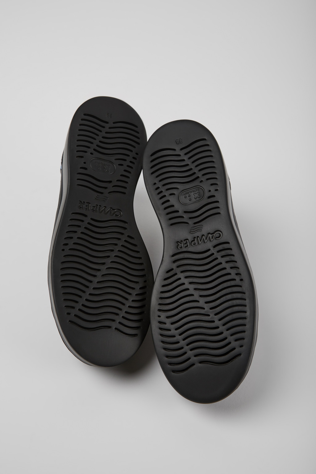 Twins Black leather sneakers for women - Image 5
