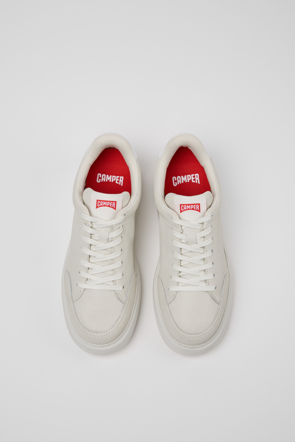 Runner K21 White Leather Shoes for Women. - Image 4