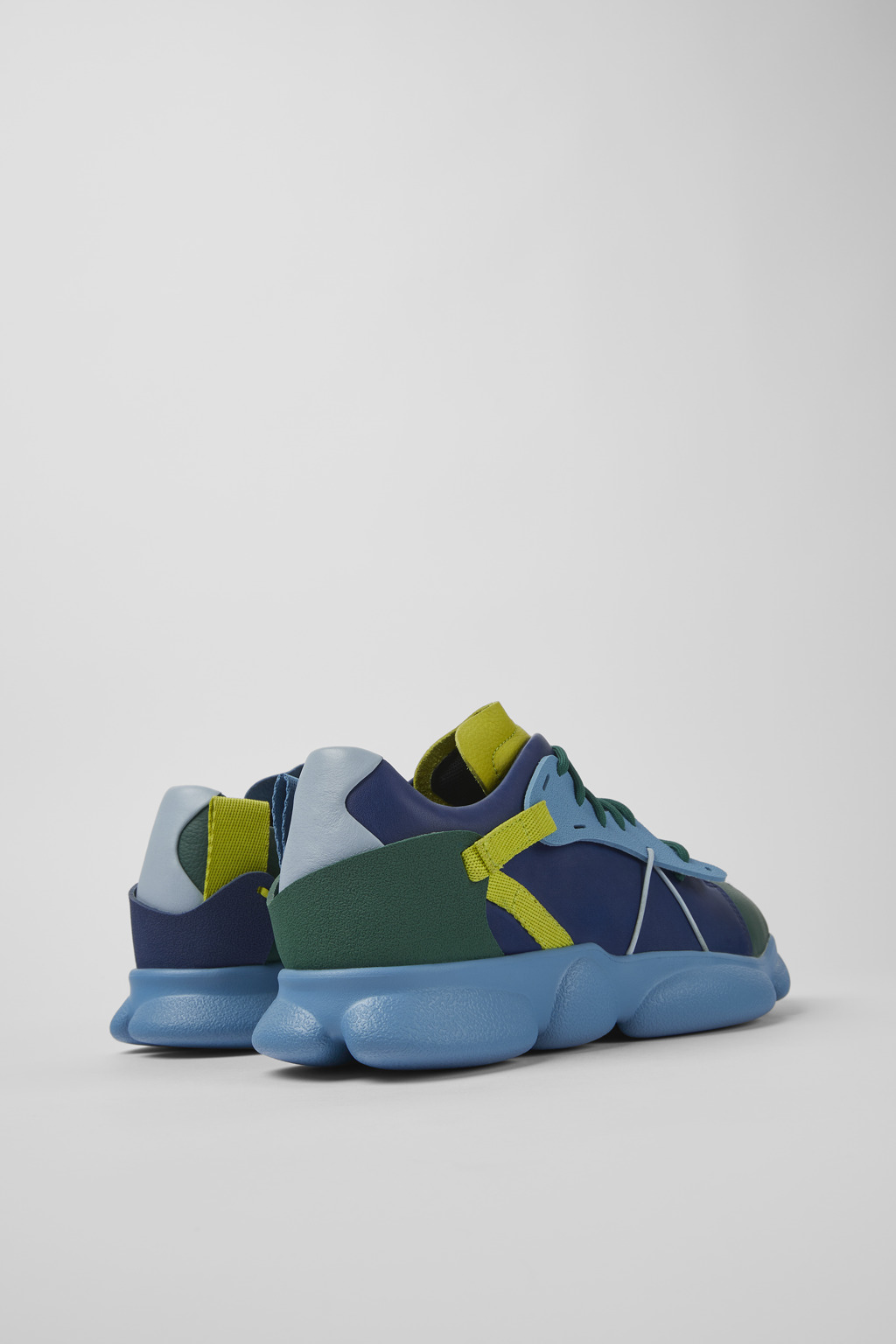 Twins Multicolored leather and textile sneakers for women - Image 3
