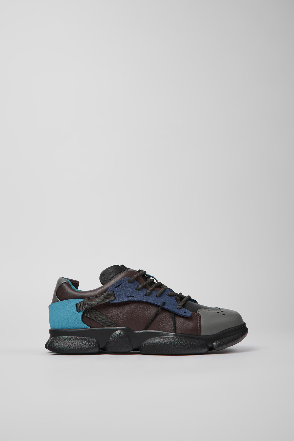 Twins Multicolored leather and textile sneakers for women - Image 2