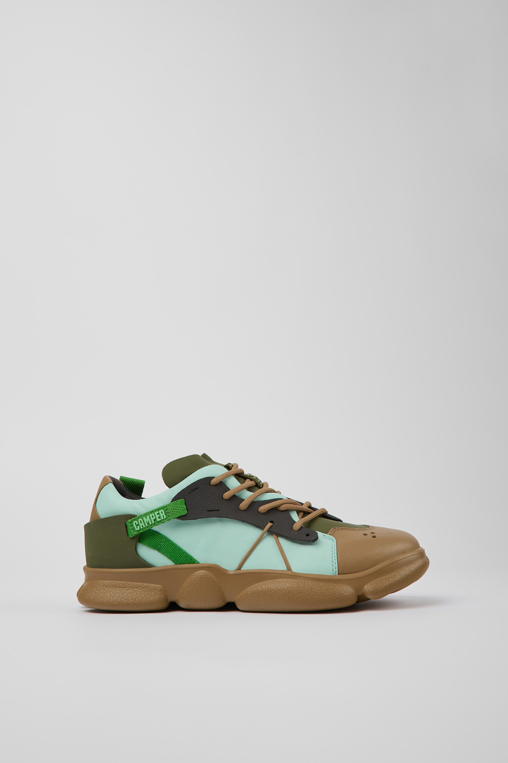 Twins Multicolored Leather/Textile Sneaker for Women - Image 2