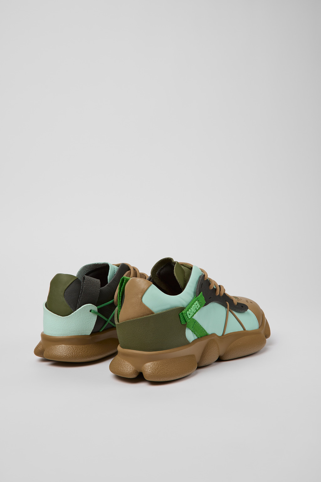 Twins Multicolored Leather/Textile Sneaker for Women - Image 3